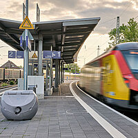 Platform roof in Kirchhain