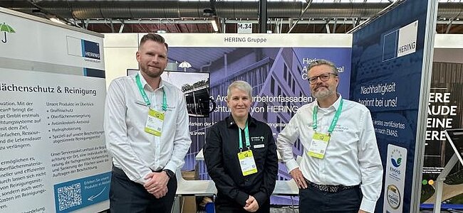 Out team at the HERING booth