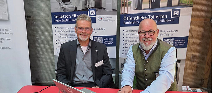 Representatives at our booth