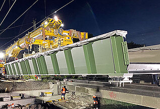 KRC1200-2 during bridge installation
