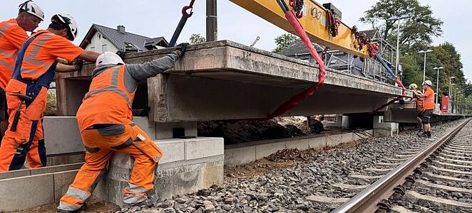 Platform installation in Dattenfeld