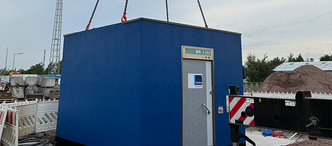 Trucker Toilet Facility for Aurubis in Hamburg