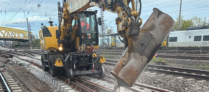 Track Construction at Mannheim Central Station