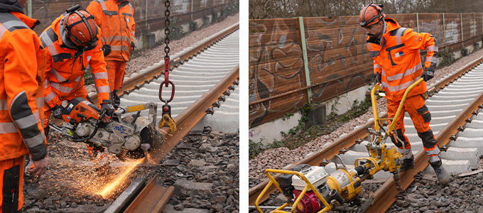 Track Construction Works in Frankfurt Louisa