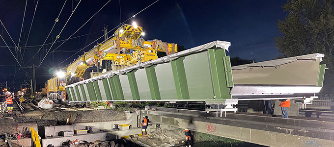 KRC1200-2 during bridge installation
