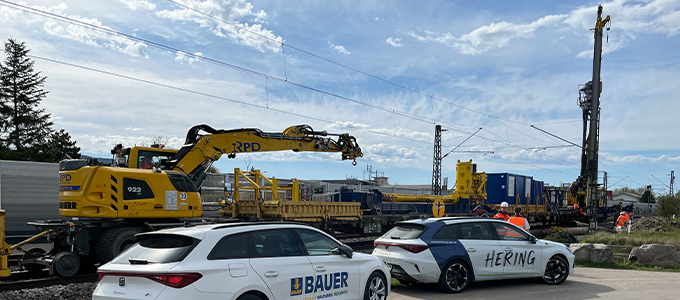 Foundation Construction Train of HERING Grundbau GmbH