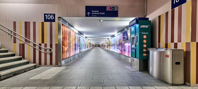 New pedestrian underpass at Hanau Central Station
