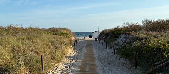 Seafront promenade Baltic Sea