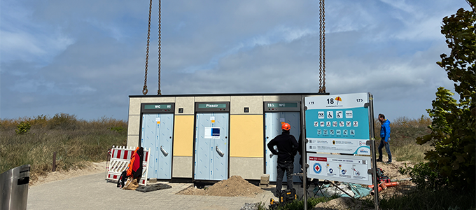 Toilet facility installed